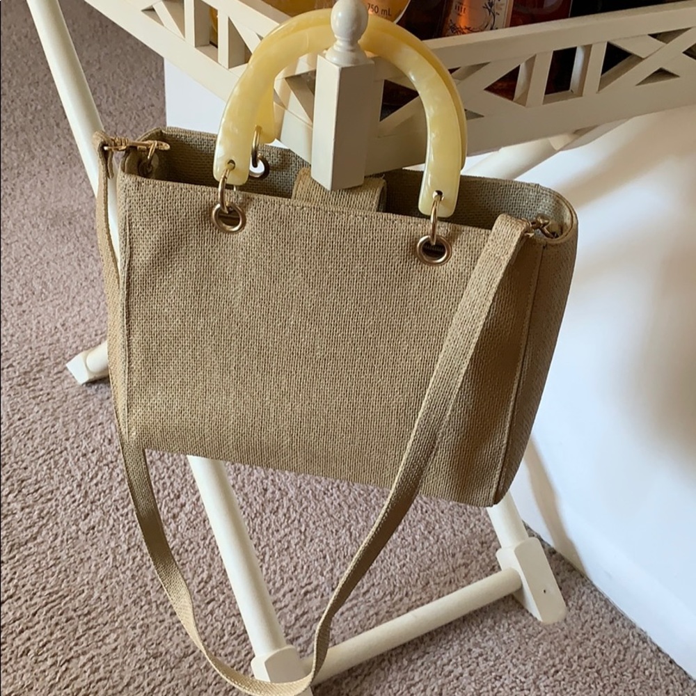 LC Lauren Conrad Elegant Beige Bag - Picture 2 of 3